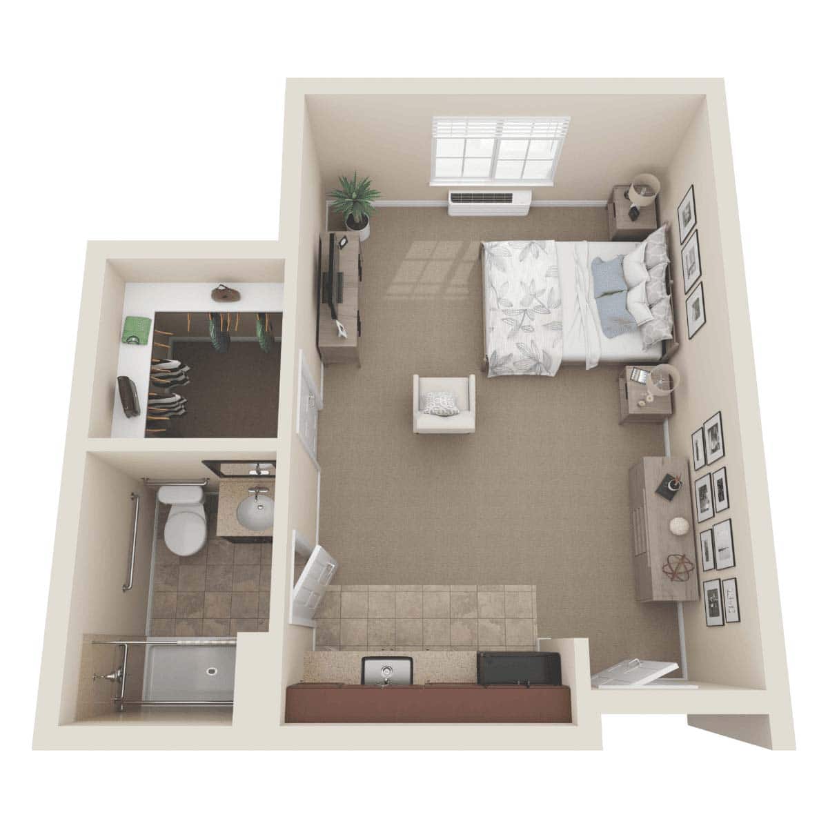 Capitol Hill Assisted Living & Memory Care - Studio Floor Plan