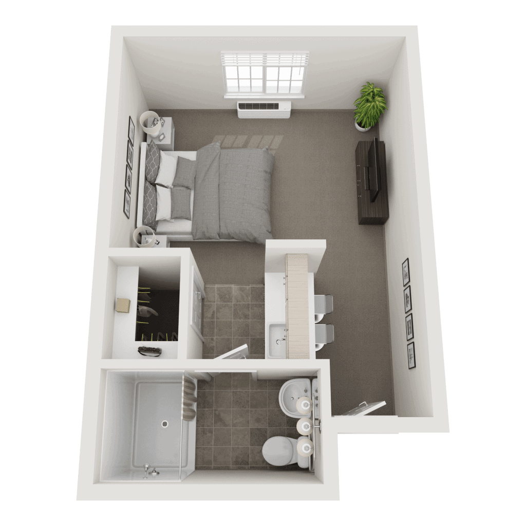 Capitol Hill Assisted Living & Memory Care - Studio Floor Plan