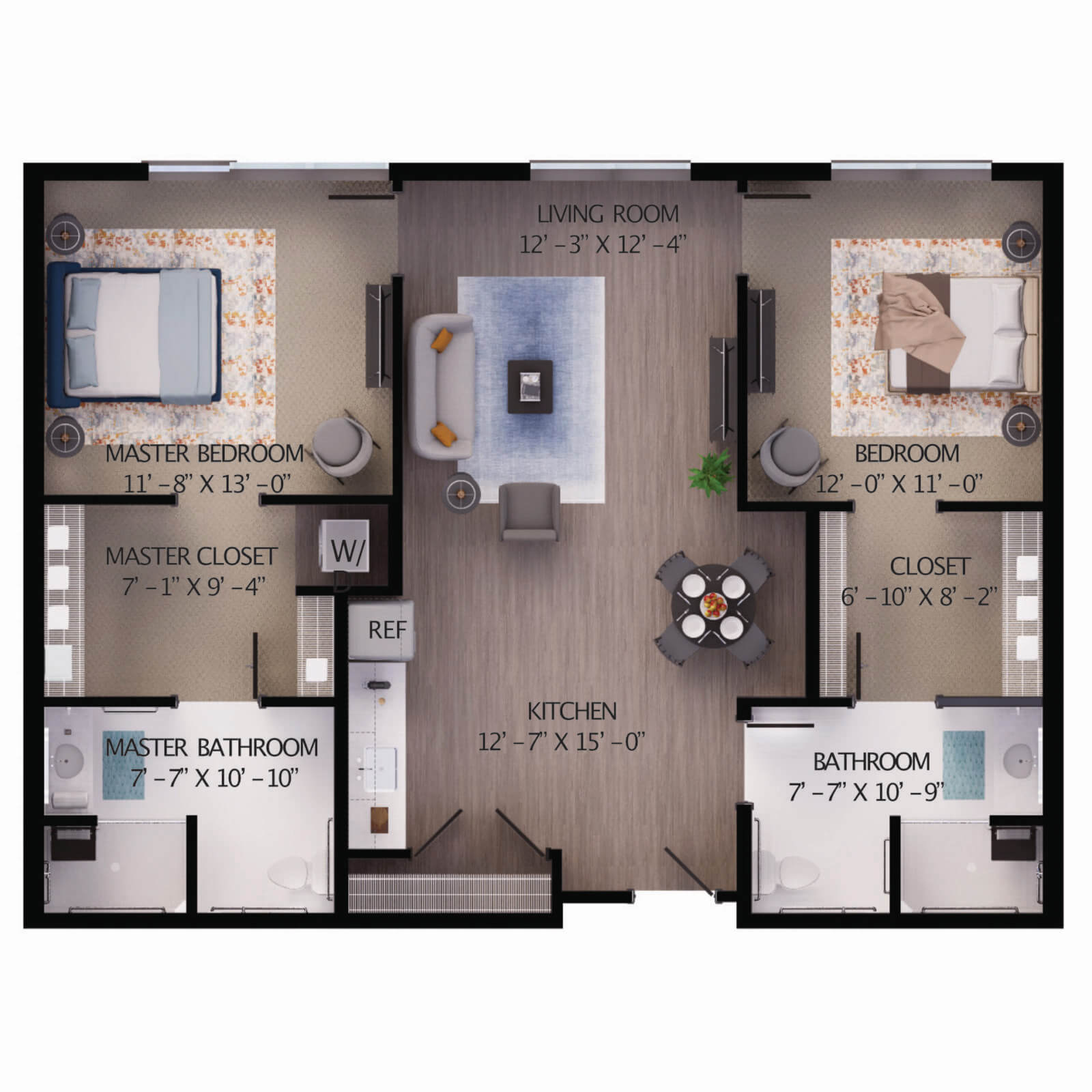 2 bedroom apartment layout with patio park lane senior living independent living salt lake city utah