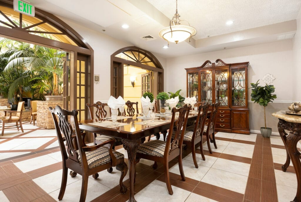 Private Dining Room at Park Lane Senior Living Independent Living in Salt Lake City Utah