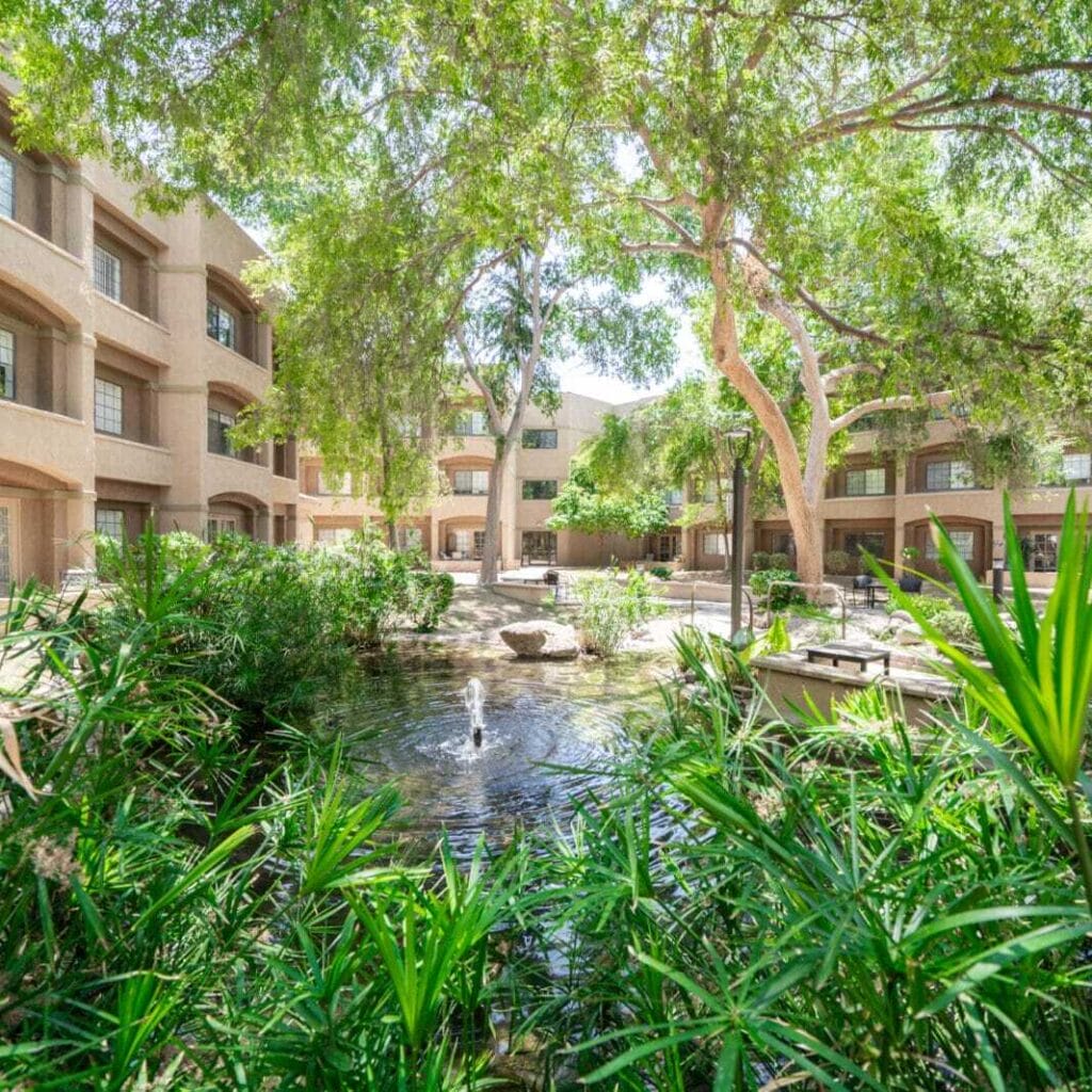 Interior courtyard at Thunderbird