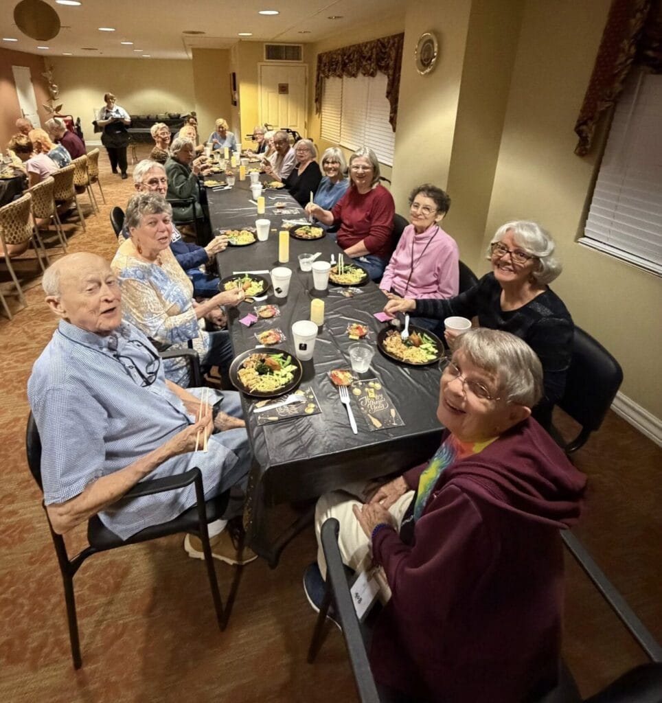 Senior living residents celebrate Japanese New Year