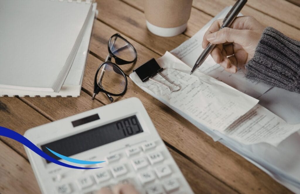 Calculator symbolizing memory care costs