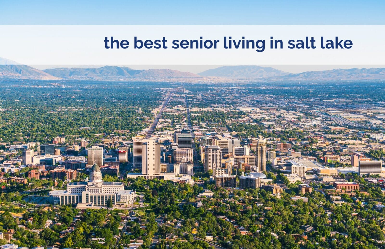 Arial view of Salt Lake City