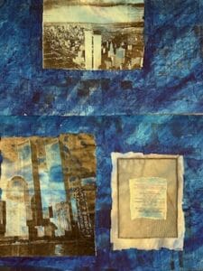 Bobby Jone's 9/11 Art that hangs at Sandia Vista Senior Living